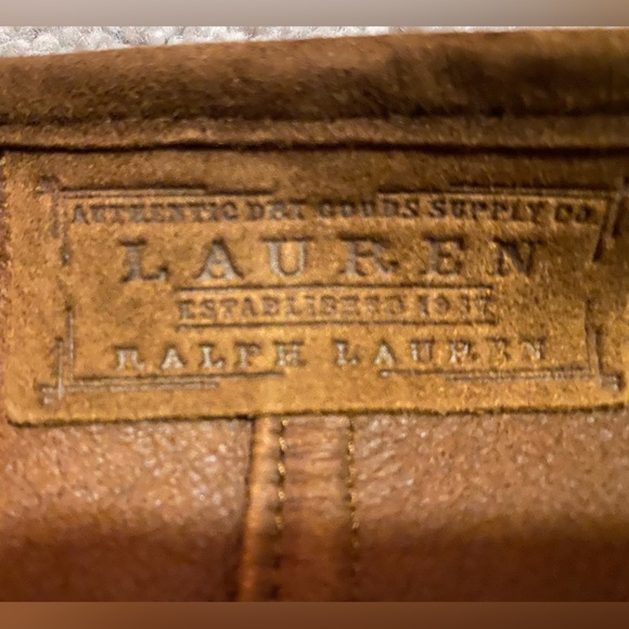 Ralph Lauren brown leather-lined vest. Size large. Made in Italy - Picture 15 of 16